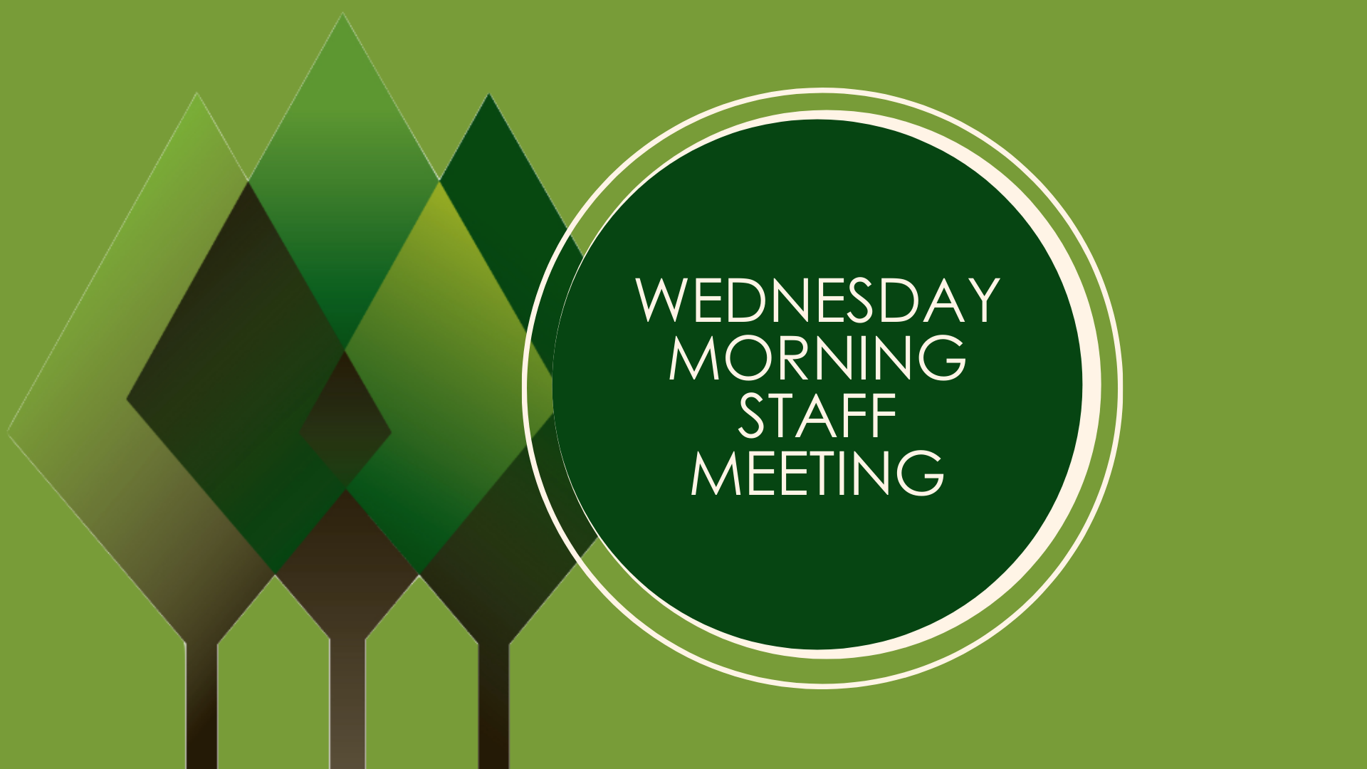 Wednesday Morning Staff Meeting - Rand Luka